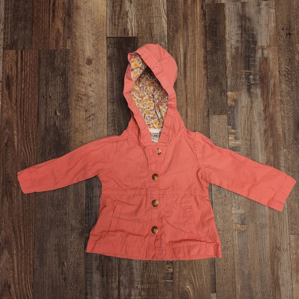 Pink Carter's Hooded Jacket 18 months